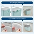 thumbnail image 4 of 1.8 Gallon Kitchen Hanging Small Trash Can with Stainless Steel Lid, Odor-Free Compost Bin, Space-Saving Garbage Can for Cabinet, Under Sink, RV, Bathroom, Green, 4 of 7