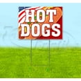 thumbnail image 1 of Hot Dogs (18" x 24") Yard Sign, Includes Metal Step Stake, 1 of 6