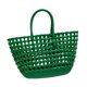 thumbnail image 5 of Bolso de mano tejido para mujer, elegante, transpirable, con agujeros, ideal para ir de compras, picnics y vacaciones. Verde, 5 of 9