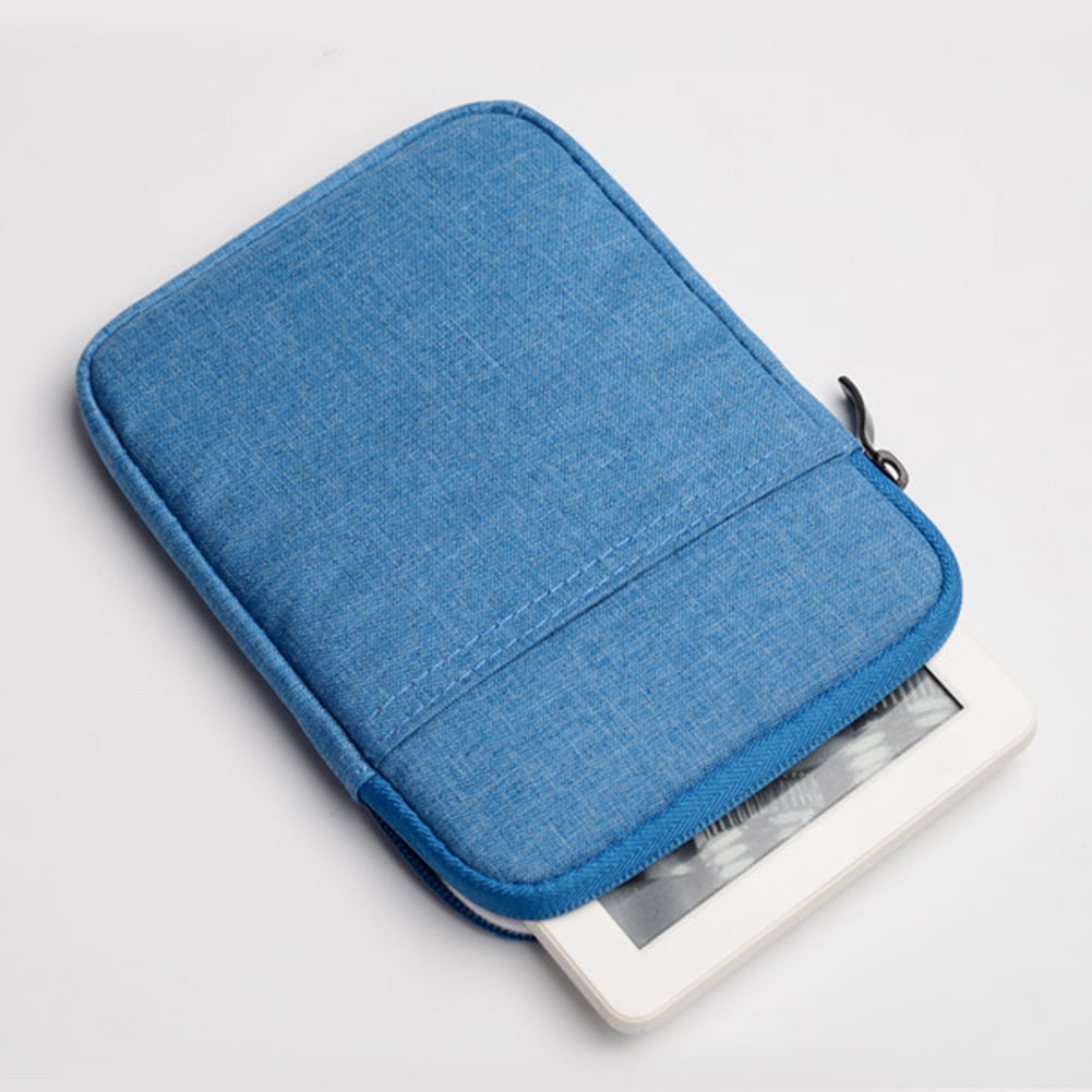 MyGadget Housse pour  Kindle Paperwhite 7e Génération 2012 à 2017 -  Etui Simili Cuir Poignée élastique - Flip Case PU Leather - Cover Bleu Foncé