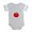 Heather Gray, variant on CafePress - Happy Tomato - Cute Infant Baby Football Bodysuit