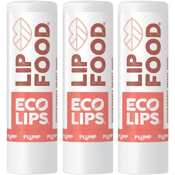 Eco Lips Lip Food - Organic Lip Balm (Plump) Pack of 20