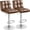 Brown, variant on Bar Stools Modern Pu Leather Swivel Adjustable Hydraulic Bar Stool Square Counter Height Stool Set of 2 (Black)