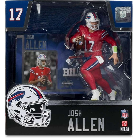 Mcfarlane Sportpicks NFL Figurine Posée de 7 Pouces - Josh Allen (Buffalo Bills) (Édition Color Rush)