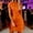 #621-Orange, variant on Wowcloth Women's Linen Dress, Relaxed Fit Multi-Color Breathable Casual Dress for Daily Wear and Outings