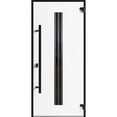 thumbnail image 4 of Front Exterior Prehung Steel Door / Ronex 1055 Teak / Entry Metal Modern Painted W36" x H80" Left hand Inswing, 4 of 6