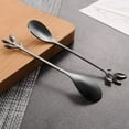 thumbnail image 4 of Kiibsot 4.7 Inches Mini Stainless Steel Leaf-Shaped Coffee Spoons - 10-Piece, Espresso & Dessert Tea Spoons Teaspoon, Perfect for Demitasse & Small Servings, 4 of 9