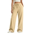 thumbnail image 5 of jiaxiM Sweatpants for Girls Baggy Wide Leg Comfortable Loose Fit Sweat Pants Oversized Drawstring Elastic Waist Joggers Kids Cute Fall Clothes, 5 of 8