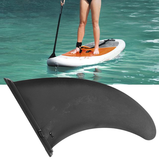 Inflatable Surfboard Fins, Plastic Detachable Surfboard Fins, Black Canoes For Kayaks Outdoor Use Rowing Boats