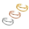 thumbnail image 2 of MasteelfCA 3Pcs Toe Knuckle Ring Sexy Foot Ring Decorative Toe Decoration Accessory, 2 of 7