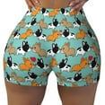 thumbnail image 2 of Picia Cute French Bulldog Printed Workout Shorts for Women Seamless Scrunch Butt Lifting High Waisted Yoga Gym Booty Running Moisture-wicking Short Pants-Medium, 2 of 9