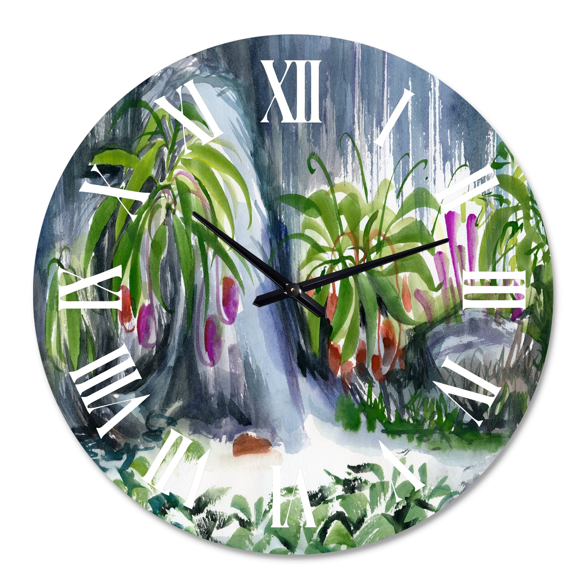 Designart 1 in Quartz Farmhouse Wall Clock
