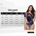 thumbnail image 5 of Uemuo Dramatic Shark Attack Pattern Women's One Piece Short Sleeve Swimsuit Rash Guard Surfing Modest Quick-drying Swimsuit Beach Essentials-X-Large, 5 of 9