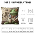 thumbnail image 5 of YINGXI Funny Frog Throw Pillow Covers case，I Can't Live Laugh Love in These Conditions Pillow Covers，Frog Lovers Gifts for Women 22x22in, 5 of 5