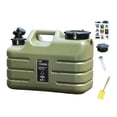 thumbnail image 1 of tamizeot Contenant Portable d'Urgence pour Stockage d'Eau, Randonnée, Seau de Boisson avec Robinet à Bec, Boissons Inodore Vert 34x15x24cm 11L, 1 of 5