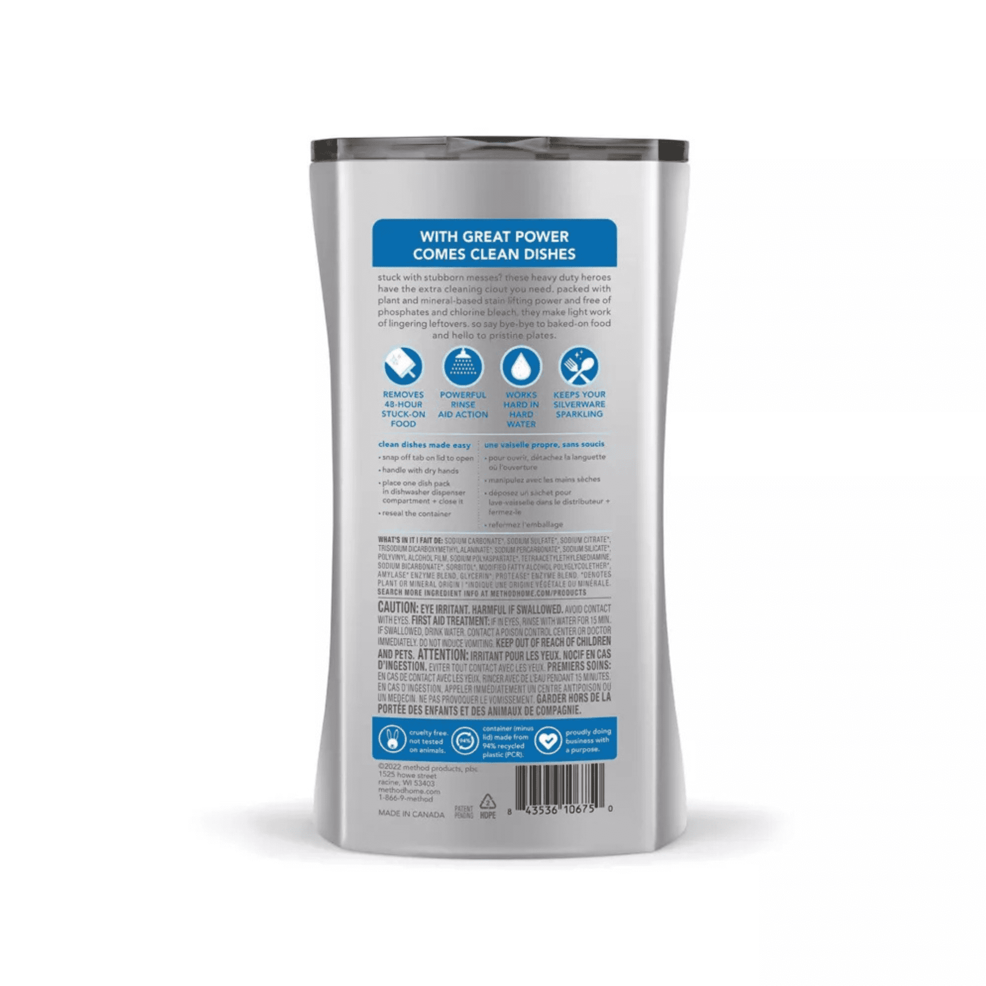 Method Auto Dish Heavy Duty Dishwasher Packs - 30oz/46ct