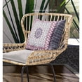 thumbnail image 4 of Holy Tie Die Flower Indoor/Outdoor Fabric Pillow in Muted Pink Gray 28x28, 4 of 4