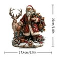 thumbnail image 2 of Hometravel Santa Claus Desktop Decor, Gift Bearing Figure Ornament, Living Room and Bedroom Decorative Piece, 2 of 8