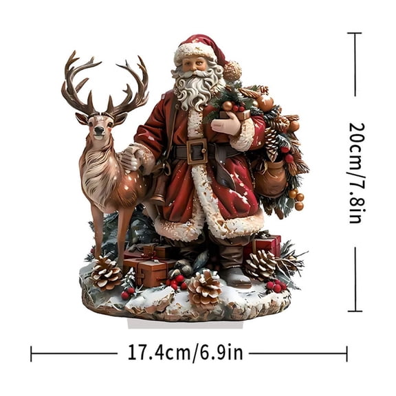 VWRXBZ Santa Claus Decor, Santa Claus Desktop Decorations for Gifts Living Room Bedroom Decoration for Indoor Christmas Tabletop Decorations