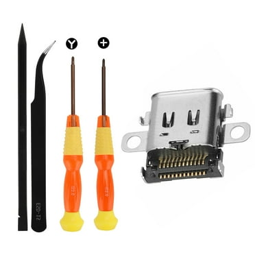 Type-C Port Tweezer Screwdriver Pry Charger Socket Kit for Nintendo Switch NS Spare Part