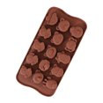 thumbnail image 2 of 15-Cavity Silicone Baking Mold – BPA-Free Food Grade, Non-Stick & Dishwasher Safe for Cupcakes, Chocolate, Cookies, Oven/Freezer/Microwave Safe (7.95x4.02x0.39in) Brown, 2 of 3