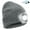 Gray, variant on AYAMAYA Unisex Beanie Hat with LED, Rechargeable Knitted Winter Warm Hats with Headlamp for Outdoor Camping Hiking, Black