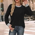 thumbnail image 5 of Gkeoshab Sweater Dress Women's Oversized Sweaters 2025 Fall Outfits Trendy Crewneck Knit Fashion Pullover Tops Black XXL, 5 of 6