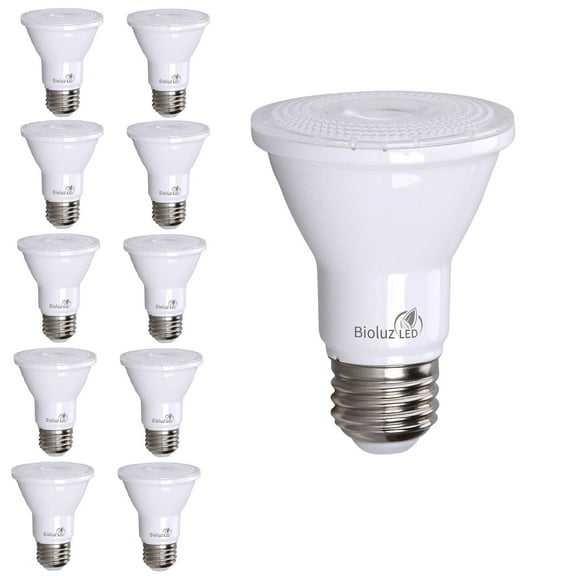 PAR20 LED Bulb 75W Replacement 90 CRI Indoor / Outdoor Dimmable Spot Light Bulb by Bioluz LED UL Listed CEC Title 20