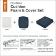thumbnail image 3 of Classic Accessories 23x20x4 Blue Patio Cushion Slipcover, Montlake, 3 of 15