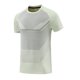 thumbnail image 5 of Tops para hombre, blusas y camisas de cuello redondo y manga corta para hombre, blusas de verano para hombre de malla transpirable elástica ajustada cómoda deportiva informal de manga corta con cuello, 5 of 8