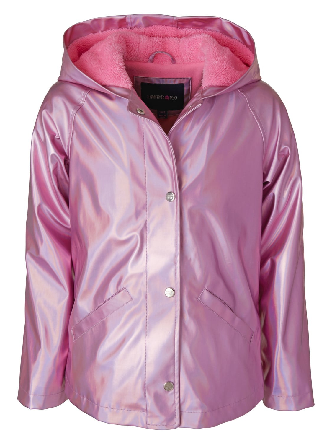 Limited Too Metallic Raincoat with Fleece Lining (Baby Girls