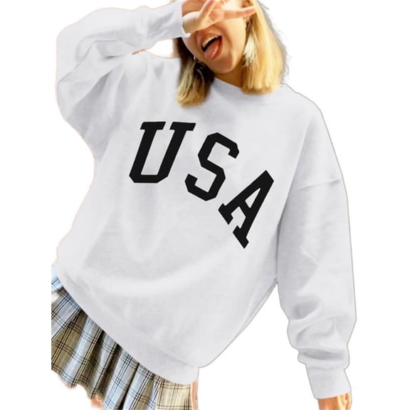 Langwyqu Women's Oversized Batwing Long Sleeve Sweatshirts Pullover Tops