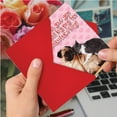 thumbnail image 4 of NobleWorks Pack of 3 Funny Valentine's Day Greeting Cards with Envelopes (1 Design, 3 Each) Great Big Pug C6758VDG-C3x1, 4 of 6