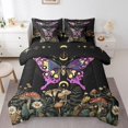thumbnail image 1 of YST, Purple Gothic Moth, Bedding Set, Botanical Plants, 7-Piece, Moon and Stars, Twin, 1 of 5