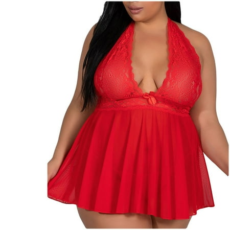 

Wozhidaoke pajamas for women Women Lace Lingerie Bowknot Sleepwear Underwear Lace Dress Nightdress pajamas for women