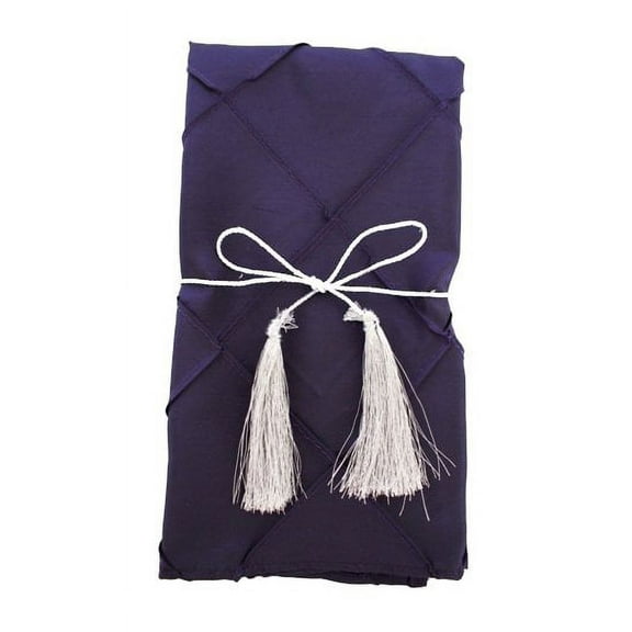 Wedding Linens Inc. 10 pcs 20"x 20" Premium Pintuck Taffeta Table Linen Napkins for Party Wedding Reception Catering Dining Home Restaurants - Eggplant Dark Purple