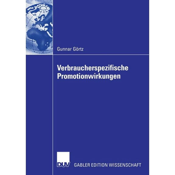 Verbraucherspezifische Promotionwirkungen, (Paperback)