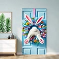 thumbnail image 2 of YWIYIUD 1PC Happy Easter Door Cover Easter Decorations, 71x35 Inch Easter Rabbit Eggs Door Banner Welcome Easter Banner Spring Theme Rabbit Door for Front Door Wall Indoor Outdoor Home Decor, 2 of 7