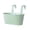 Blue#01, variant on Hanging Planter Pots, Galvanized Iron Flowerpot, Oval Metal Balcony Planter with Double Removable Hooks for Railing Fence Window Deck Desktop Storage