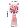 thumbnail image 3 of Handheld Portable Neck Fan, Hand held Fans with Strong Airflow, Desk Fan for Travel Essentials, Mini Fan that blow cold air, Ultra Quiet, Pocket Size for Indoor Outdoor, 3 of 7
