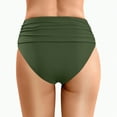 thumbnail image 6 of Hessimy Women's High Waisted Bikini Bottom Tummy Control Ruched Bathing Suit Swim Bottom(AG,L), 6 of 9