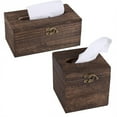 thumbnail image 2 of Hotel Pub Cafe Car Paper Holder Tissue Storage Box Delicate Wooden Grain, 2 of 9