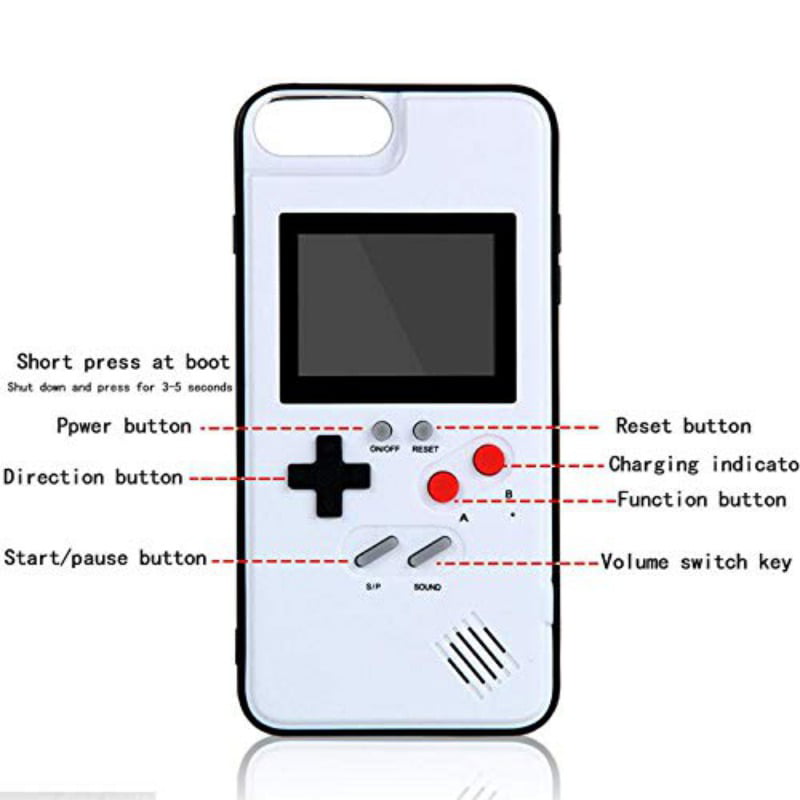 Konkurrence Trænge ind Bibliografi Pretty Comy Gameboy Case for iPhone, Retro 3D Phone Case Game Console with  36 Classic Game, Color Display Shockproof Video Game Phone Case for iPhone  - Walmart.com