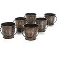 thumbnail image 6 of Hosley Antique Bronze Mini Metal Bucket Planters with Handles, Pack of 6,  2.6" Dia x 2.35" H for Floral Arrangements and Décor, 6 of 6