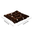 thumbnail image 3 of Leodye 1PCS Square Chair Pads Indoor Seat Cushions Pillows with Ties Thick Soft Seat Cushion for Kitchen Dining office Chair, 3 of 5