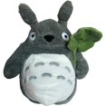 thumbnail image 1 of Lindo peluche de criatura del bosque gris con sombrero de hoja, muñeco de peluche suave de 30 cm, ideal para niños y coleccionistas., 1 of 8