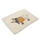 thumbnail image 1 of Tapete de comedor Vhermosa de lino y algodón antideslizante con estampado de cerdo, 1 of 4