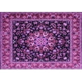 thumbnail image 1 of Ahgly Company Indoor Rectangle Persian Purple Traditional Area Rugs, 7' x 9', 1 of 4