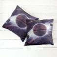 thumbnail image 6 of Ambesonne Galaxy Throw Pillow Cover 2 Pack, Outer Space Planets Mars, 24", Mauve Purple, 6 of 7