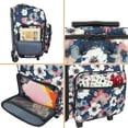 thumbnail image 2 of YOREPEK Sac d'Artisanat Roulant, Grand Fourre-Tout à Roulettes pour Scrapbooking avec Roues, Mallette Roulante de Scrapbooking Résistante à l'Eau pour Fournitures d'Autocollants de Scrapbooking a, 2 of 7